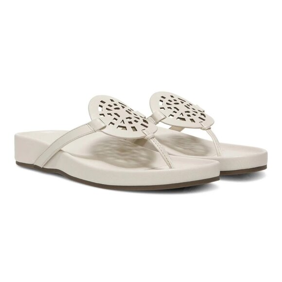 Vionic   Women's   Solari   Sandal,   Cream   Leather - Picture 3 of 7
